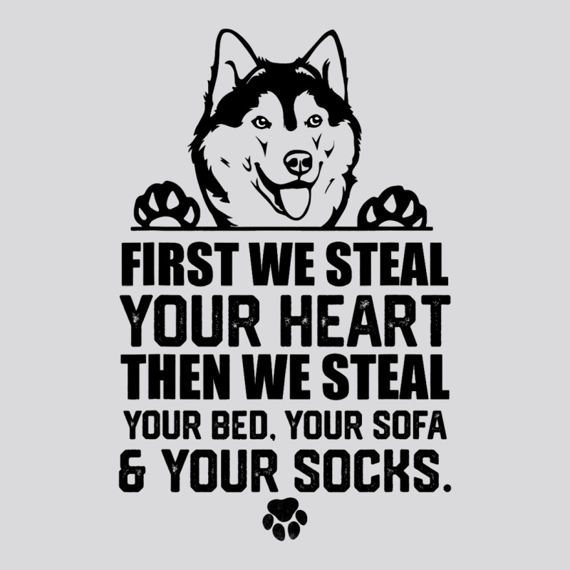 Siberian Husky Steal Your Heart Steal Your Bed Sof Women's Triblend Scoop T-shirt by Vibrantora | Artistshot