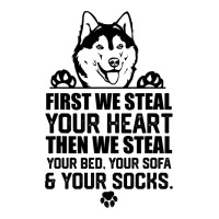 Siberian Husky Steal Your Heart Steal Your Bed Sof Women's V-neck T-shirt | Artistshot