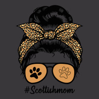 Scottish Terrier Dog Mom Messy Hair Bun Leopard Ladies Curvy T-shirt | Artistshot