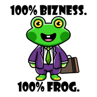 Retro Frog Businessman Funny Saying Bizness Cute F V-neck Tee | Artistshot