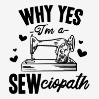 Sewing Quilting Tailor Dressmaker Funny Sewciopath Drawstring Bags | Artistshot