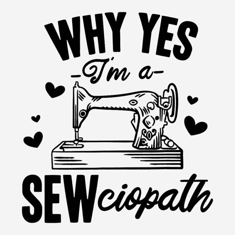 Sewing Quilting Tailor Dressmaker Funny Sewciopath Drawstring Bags | Artistshot