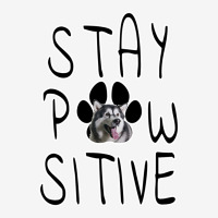 Stay Positive Alaskan Malamute Portrait Canvas Print | Artistshot