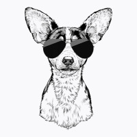 Rat Terrier Dog With Sunglasses T-shirt | Artistshot