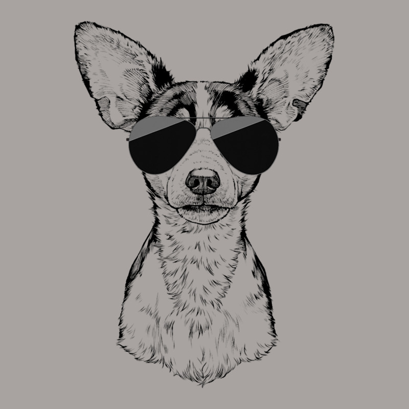 Rat Terrier Dog With Sunglasses Racerback Tank by NikitaTonro | Artistshot