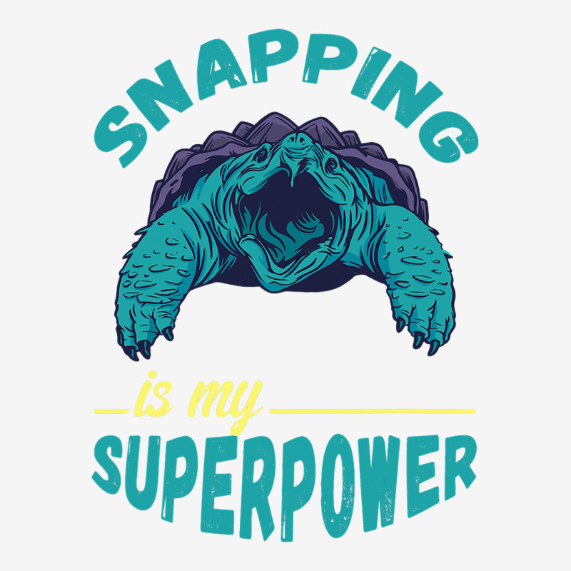 Snapping Turtle My Superpower Reptile Snapping Tur Drawstring Bags | Artistshot