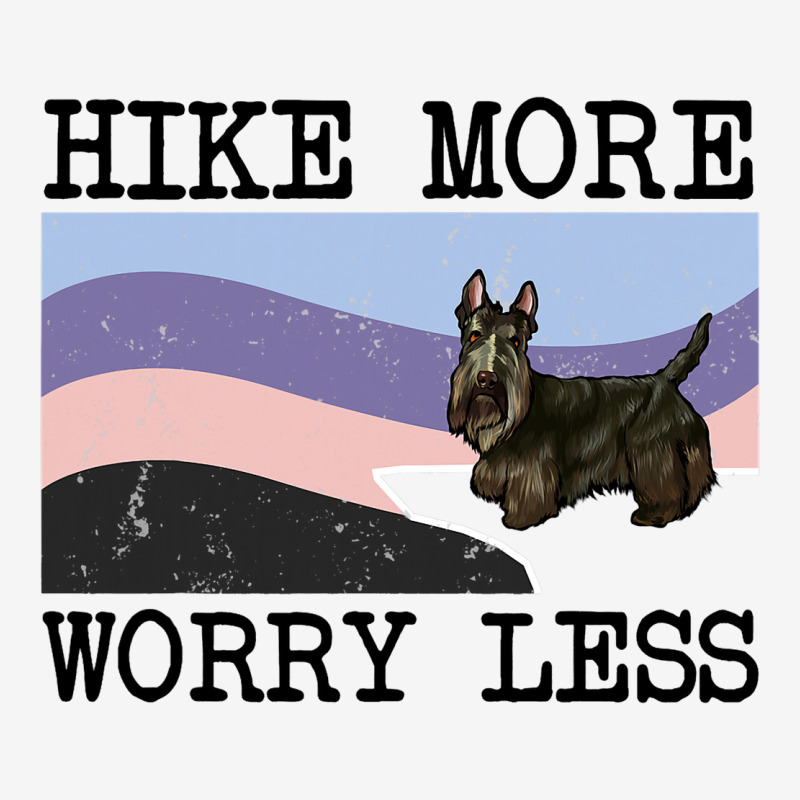 Scottish Terrier Hike More Worry Less Graphic Hiki Adjustable Cap by ALFREDANDRE | Artistshot