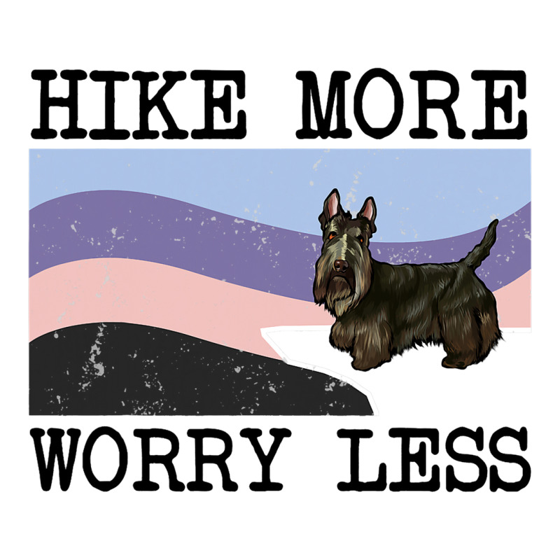 Scottish Terrier Hike More Worry Less Graphic Hiki Unisex Hoodie by ALFREDANDRE | Artistshot