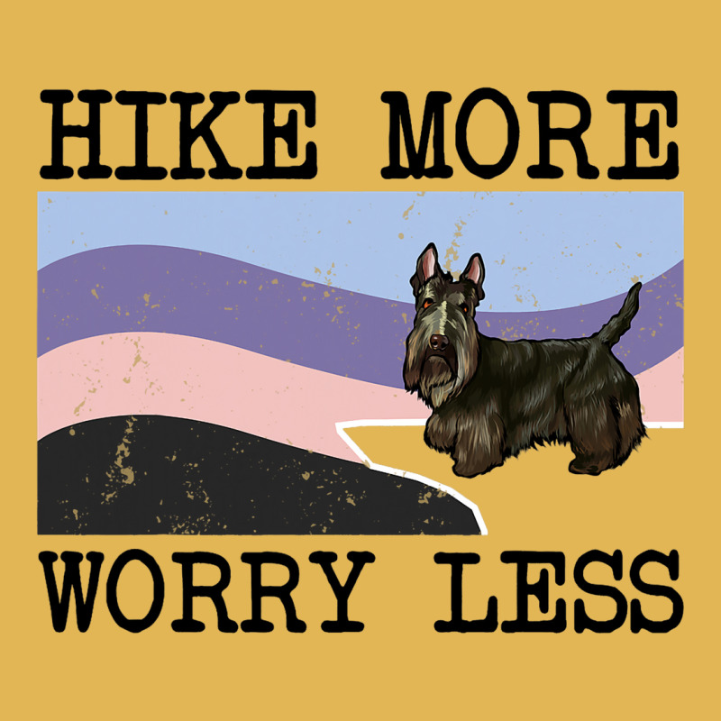 Scottish Terrier Hike More Worry Less Graphic Hiki Vintage Hoodie And Short Set by ALFREDANDRE | Artistshot