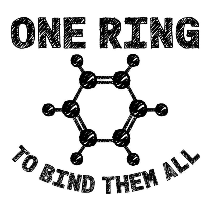 Ring To Bind Them All Chemistry Benzene Ring Molec V-Neck Tee by MARVINGARNER | Artistshot