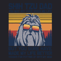 Shih Tzu Dad You May Not Have Given Me Life But Yo Unisex Sherpa-lined Denim Jacket | Artistshot