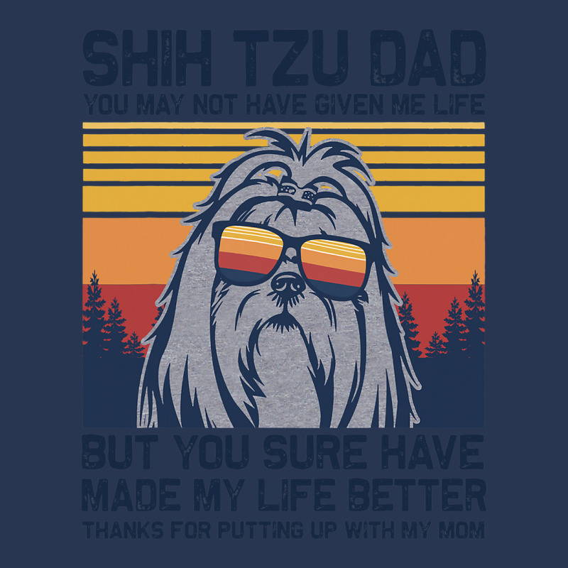 Shih Tzu Dad You May Not Have Given Me Life But Yo Men Denim Jacket | Artistshot