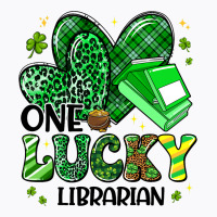 Shamrocks One Lucky Librarian Happy St Patricks Da T-shirt | Artistshot