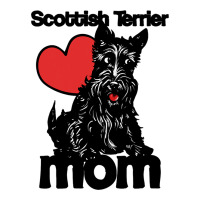 Scottish Terrier Mom Fun Scotty Art Scottish Raglan Crop Top | Artistshot