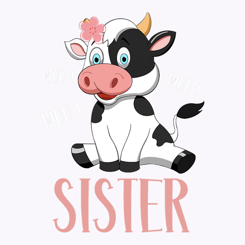 Sister Cow Cute Cow Farmer Birthday Matching Famil Tank Top | Artistshot