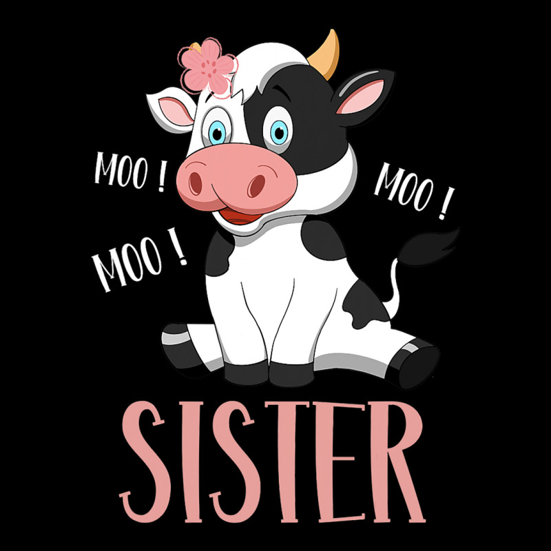 Sister Cow Cute Cow Farmer Birthday Matching Famil Lightweight Hoodie | Artistshot