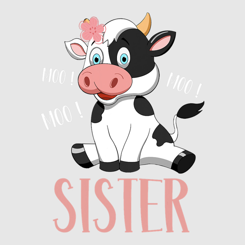 Sister Cow Cute Cow Farmer Birthday Matching Famil Hoodie & Jogger Set | Artistshot