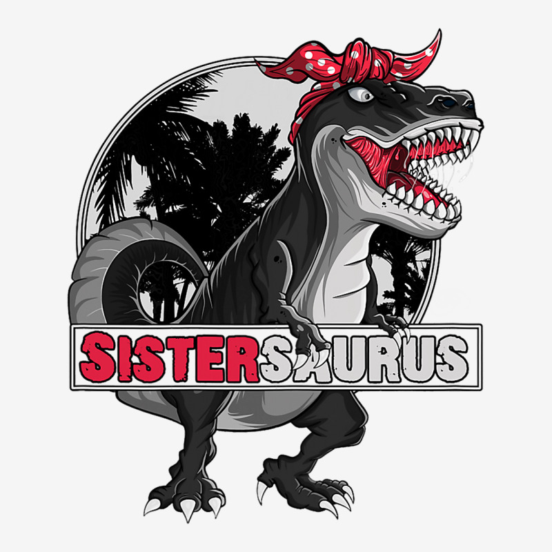 Sistersaurus T Rex Dinosaur Sister Family Matching Graphic T-shirt | Artistshot