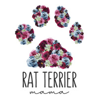 Rat Terrier Mama Floral Paw Dog Mom3 Raglan Crop Top | Artistshot