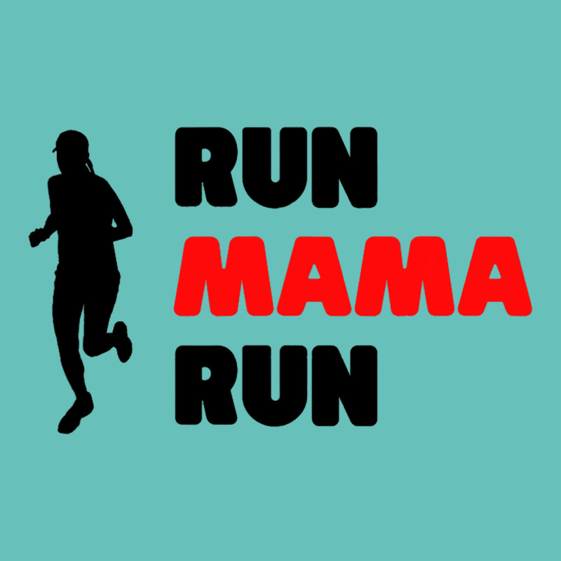 Run Mama Run Mom Running Fit Fitness Workout Cardi Square Leatherette Patch | Artistshot