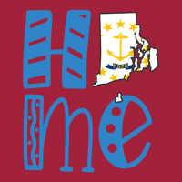 Home Rhode Island In Art Block Letters Basic T-shirt | Artistshot