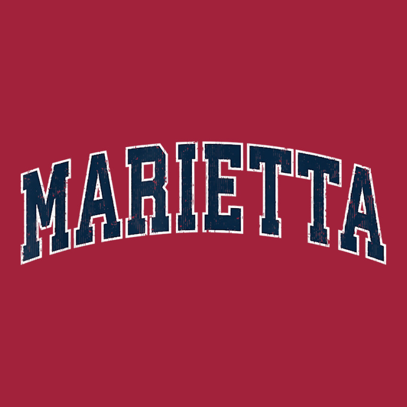 Marietta Georgia Ga Vintage Sports Design Navy Design T Shirt Basic T-shirt | Artistshot