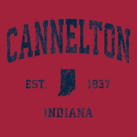 Cannelton Indiana In Vintage Athletic Navy Sports Design Basic T-shirt | Artistshot