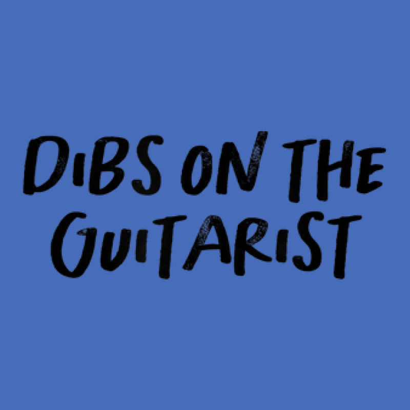 Vintage Style Dibs On The Guitarist Text Funny Handwriting Basic T-shirt | Artistshot