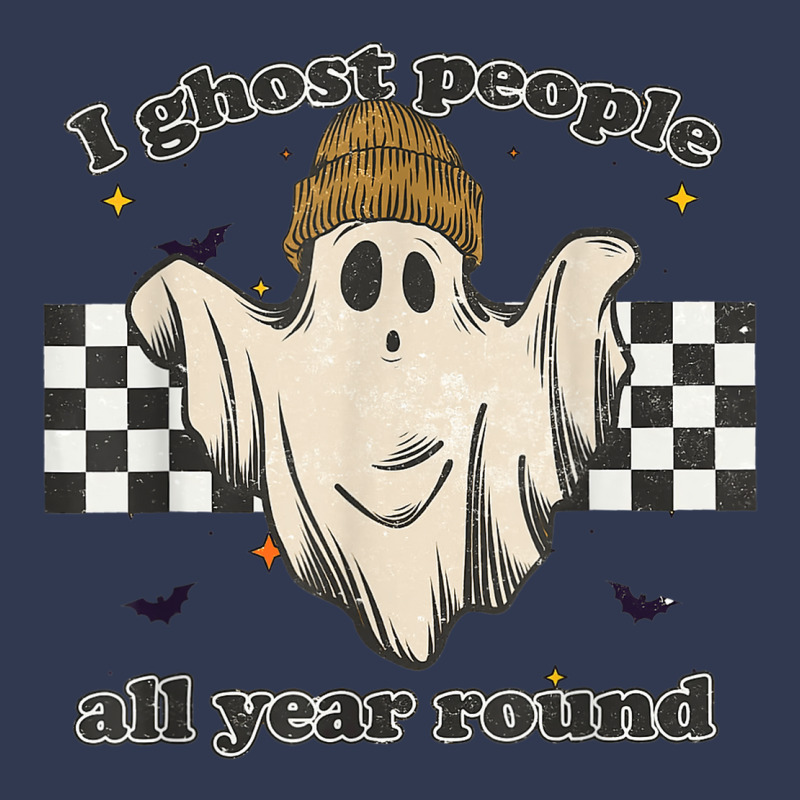 Retro I Ghost People All Year Around Halloween Spooky Vibes Basic T-shirt | Artistshot