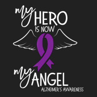 My Hero Is Now My Angel Alzheimers Awareness Basic T-shirt | Artistshot