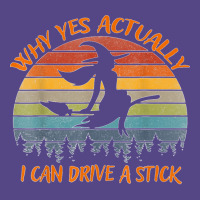 Yes Actually I Can Drive A Stick Halloween Retro Vintage  Copy Basic T-shirt | Artistshot