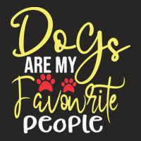 Dogs Are My Favorite People T  Shirt Dogs Are My Favourite People, Fun Ladies Fitted T-shirt | Artistshot