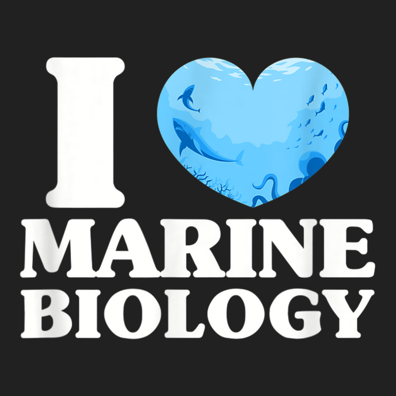 I Love Marine Biology Marine Biologist Sea Ocean Basic T-shirt by Posh | Artistshot