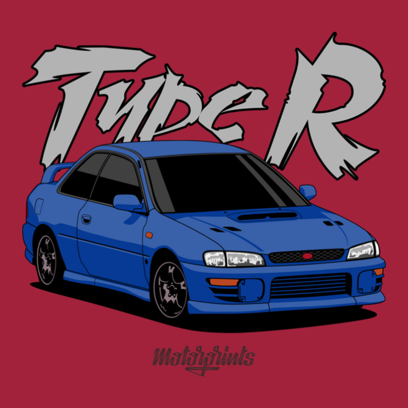 Impreza Type R (blue) Basic T-shirt by RobertDoss | Artistshot