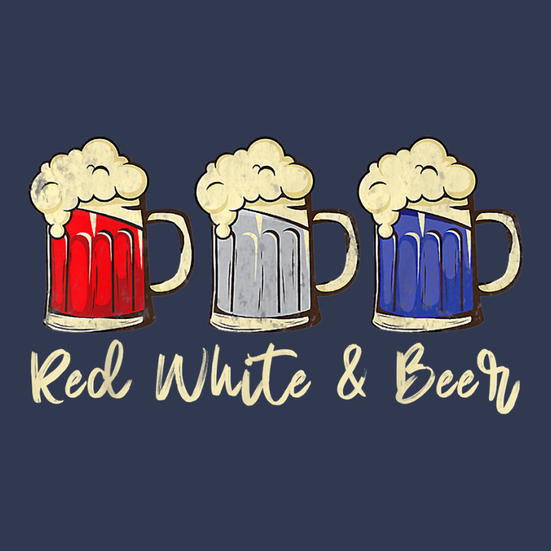 Red White & Beer 4th Of July Wine Red White Blue Beer Basic T-shirt | Artistshot