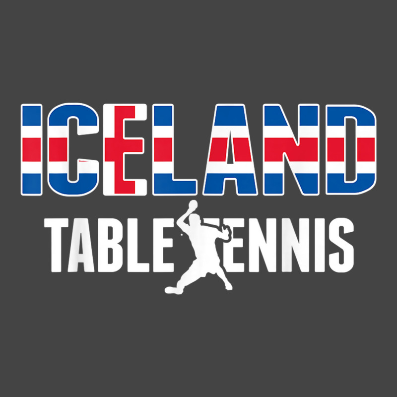 Proud Iceland Table Tennis Lovers Jersey Icelandic Ping Pong Basic T-shirt by Posh | Artistshot