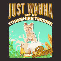 Yorkshire Terrier T  Shirt Dog Owner, Just Wanna Pet My Yorkshire Terr Racerback Tank | Artistshot