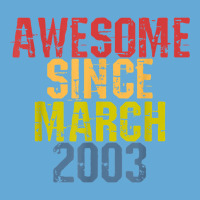 Awesome Since March 2003 Year Old Birthday Retro Basic T-shirt | Artistshot