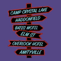 Horror Movie Location Signs Basic T-shirt | Artistshot