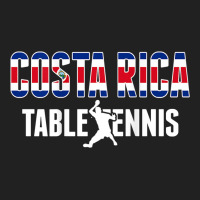 Costa Rica Table Tennis Fans   Costa Rican Flag Ping Pong Basic T-shirt | Artistshot