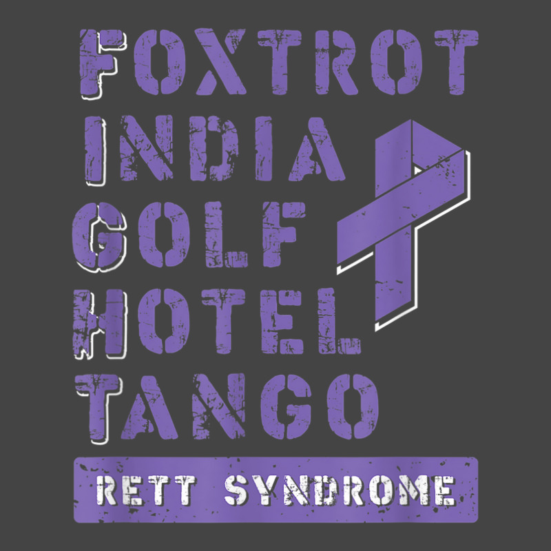 Fight Rett Syndrome   Phonetic Alphabet Purple Ribbon Basic T-shirt | Artistshot