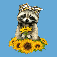 Sunflower Raccoon Lady, Sunflower Raccoon Lady Painting, Sunflower Rac Basic Youth T-shirt | Artistshot