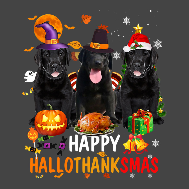 Black Lab Dog Halloween Merry Christmas Happy Hallothanksmas Basic Youth T-shirt | Artistshot