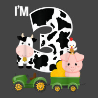 Farm Animals Tractor 3rd Birthday 3 Year Old Birthday Party Basic T-shirt | Artistshot