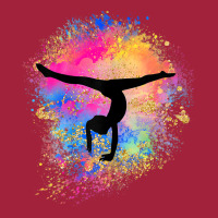 Girls Rainbow Gymnastics Female Gymnast Silhouette Handstand T Shirt Basic T-shirt | Artistshot