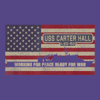 Uss Carter Hall Lsd-50 Dock Landing Ship American Flag Basic T-shirt | Artistshot