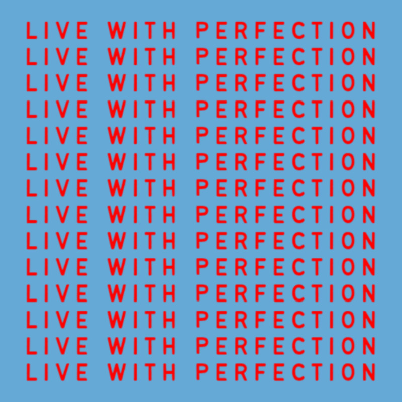 Live With Perfection Red Pattern Aesthetic Basic T-shirt | Artistshot