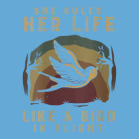 Womens Motivational Quote She Rules Her Life Like A Bird In Flight V N Basic T-shirt | Artistshot