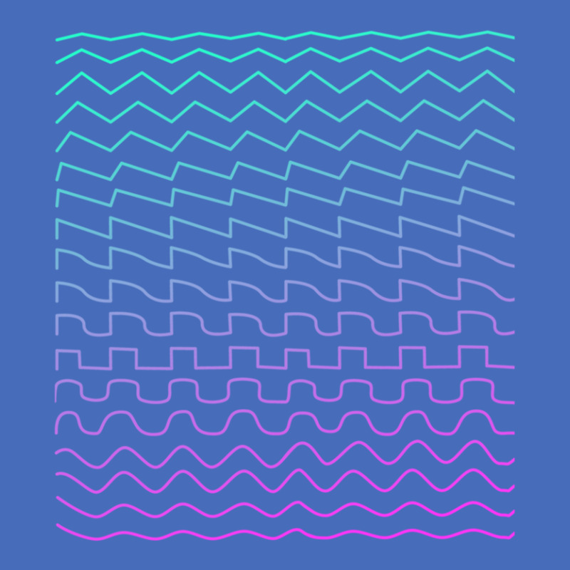 Synthesizer Waveforms Basic T-shirt | Artistshot