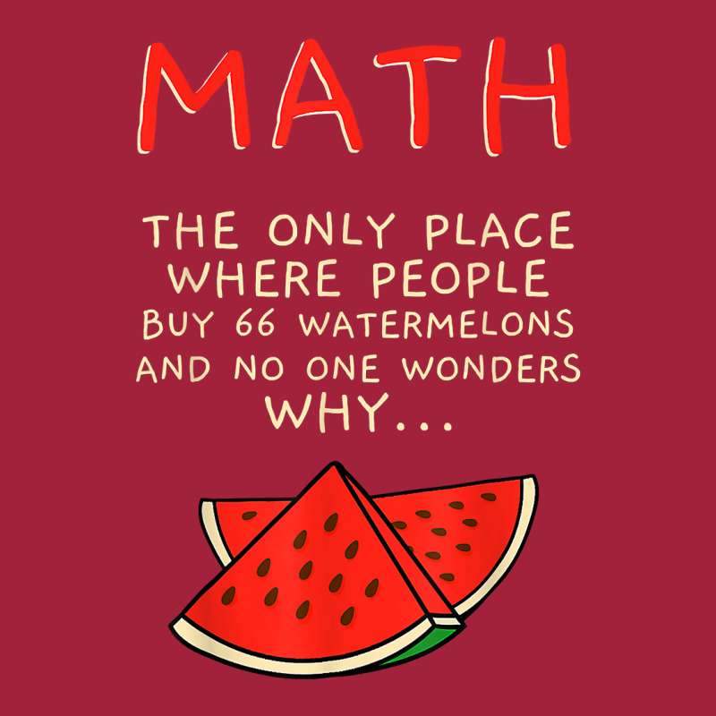 Math And Watermelons Mathematics Calculation Numbers T Shirt Basic Youth T-shirt by cm-arts | Artistshot